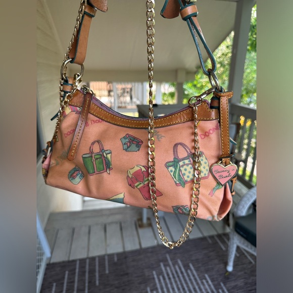 Vintage Dooney & Bourke Summer Mini Slouch Handbag Summer Design - Picture 8 of 13